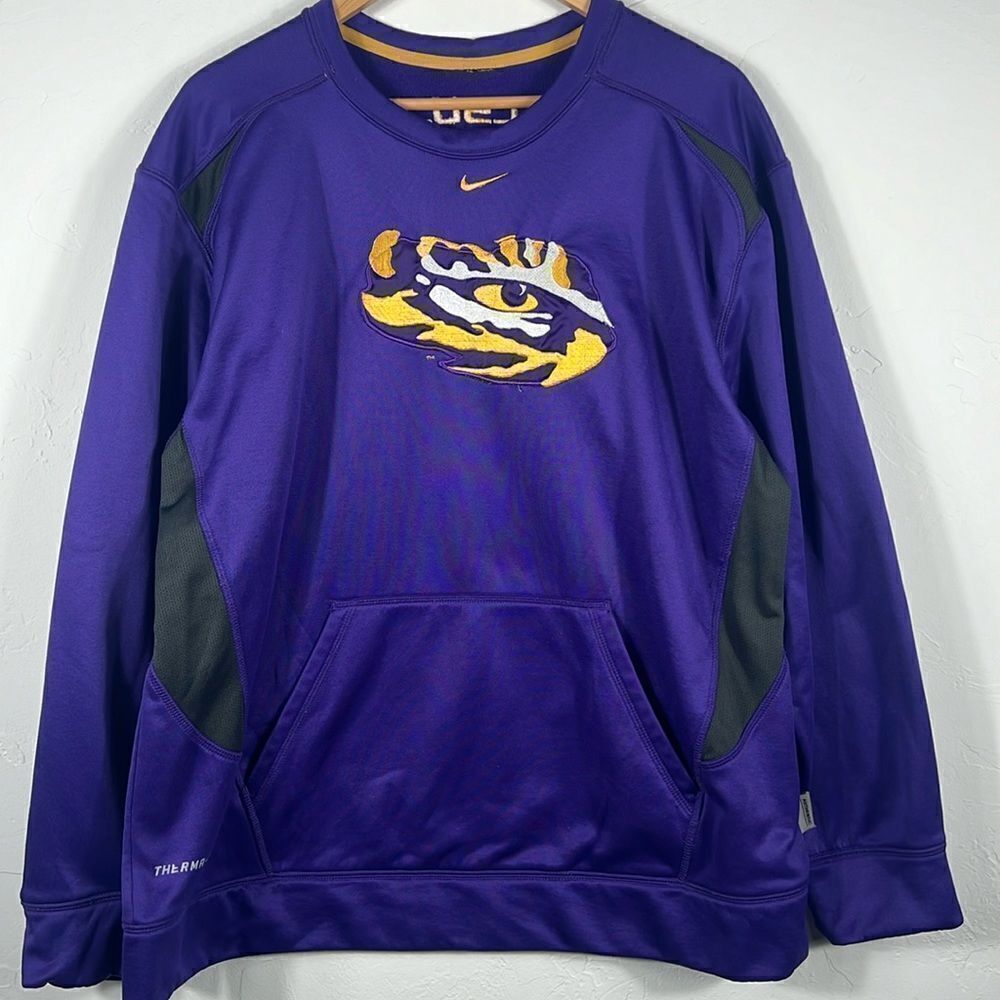 🏈🏀 Vintage LSU Louisiana StateTigers NIKE “Center Swoosh” Crewneck Sweatshirt